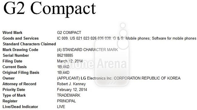 LG G2 Compact in works?