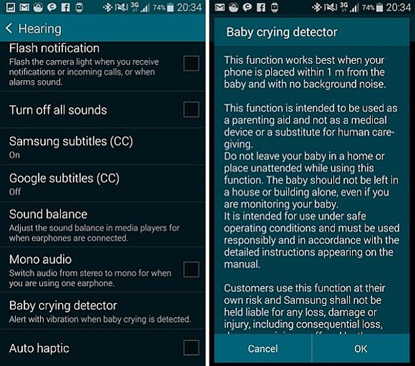 Samsung Galaxy S5 to come with baby monitor feature!