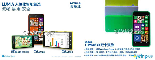 Nokia Lumia 630 specs confirmed
