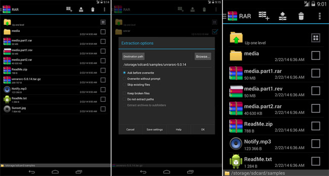 RAR app comes to Android