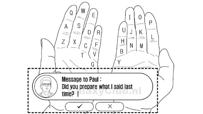 Samsung Glass to rock augmented reality keyboard?