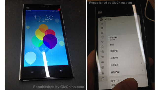 Meizu's Flyme ROM caught running on the Xiaomi Mi3