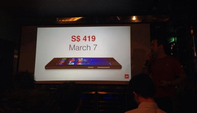 Xiaomi Mi3 now available in Singapore for S$419
