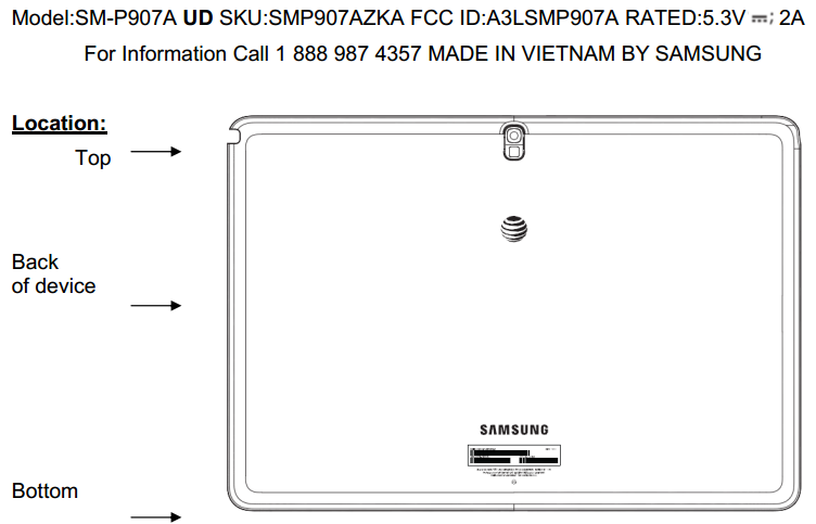 AT&T's Samsung Galaxy Note Pro caught at the FCC