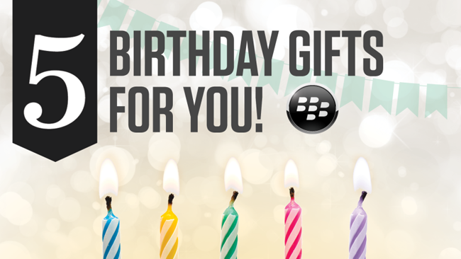 Free BlackBerry apps offered to celebrate 5th anniversary of BlackBerry World