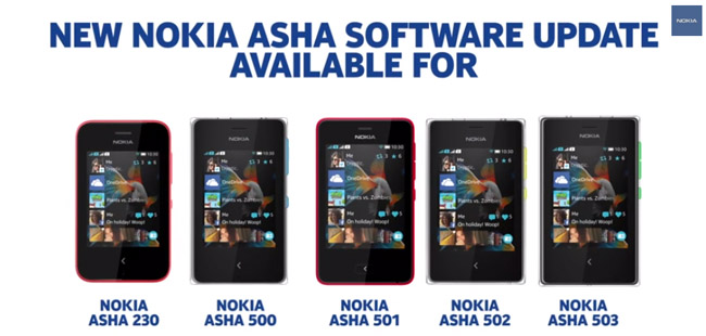Nokia Asha 500, 501, 502, 503 and 230 all get firmware updates with new camera app and Mix Radio