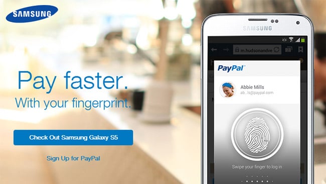 PayPal launches fingerprint-based payments for Galaxy S5