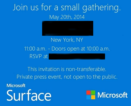 Microsoft Surface Mini to be unveiled on May 20th?