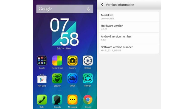 Lenovo Vibe Z KitKat update rollout has started with Malaysia
