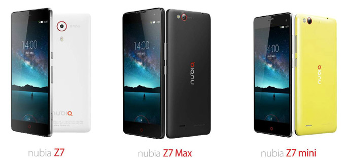 ZTE nubia Z7 series