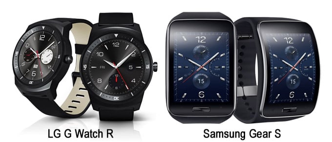 LG G Watch R and Samsung Gear S smart watch officially announced