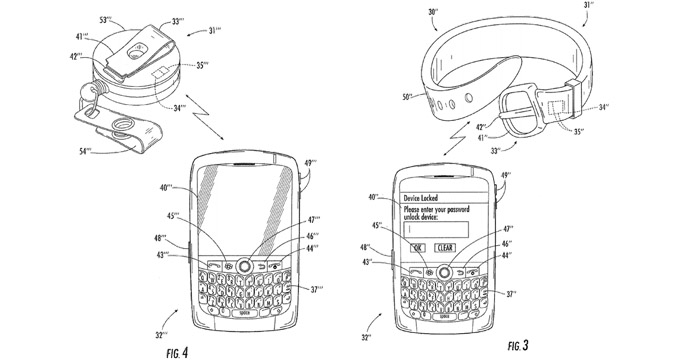 BlackBerry wearable patent