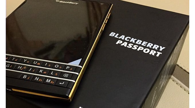 Gold BlackBerry Passport