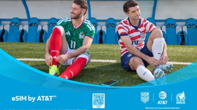 AT&T expands eSIM service for international travelers ahead of summer soccer events