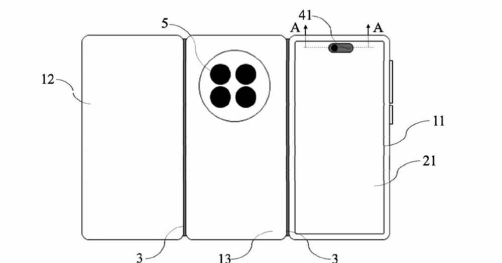 Huawei Mate XT 2 patenti, yeni U şeklinde üç katlı tasarımı ortaya koyuyor
