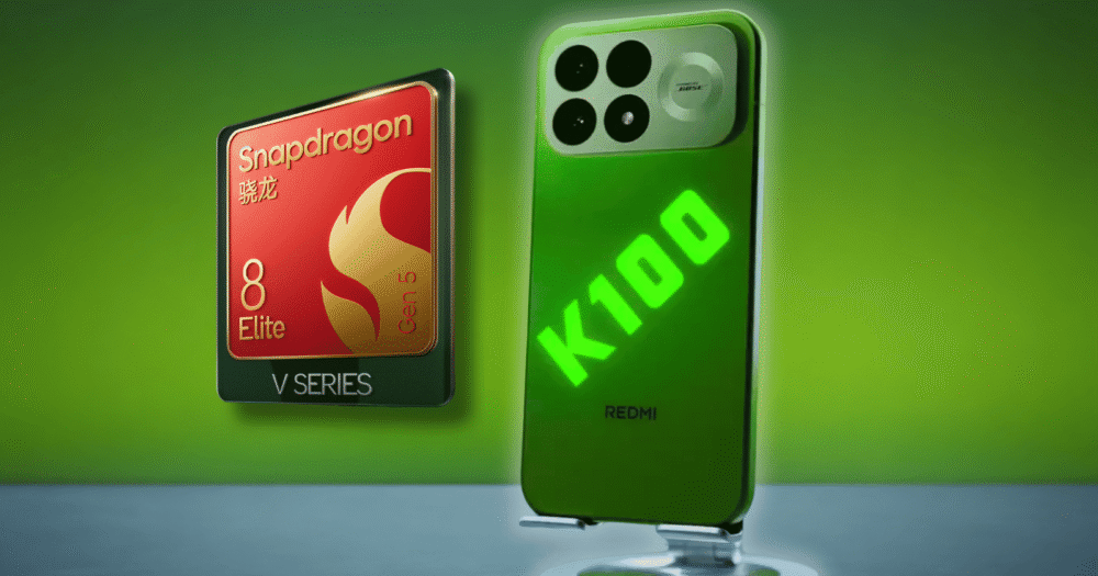 Redmi K100 Pro confirmed with a glow-in-the-dark green finish and a slightly slower Snapdragon chip